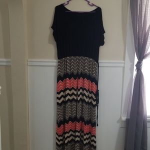 Stripped maxi dress